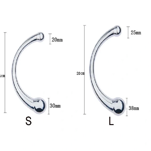 Double Elegant Stainless 5858 Steel Ended Hook Anal 0818